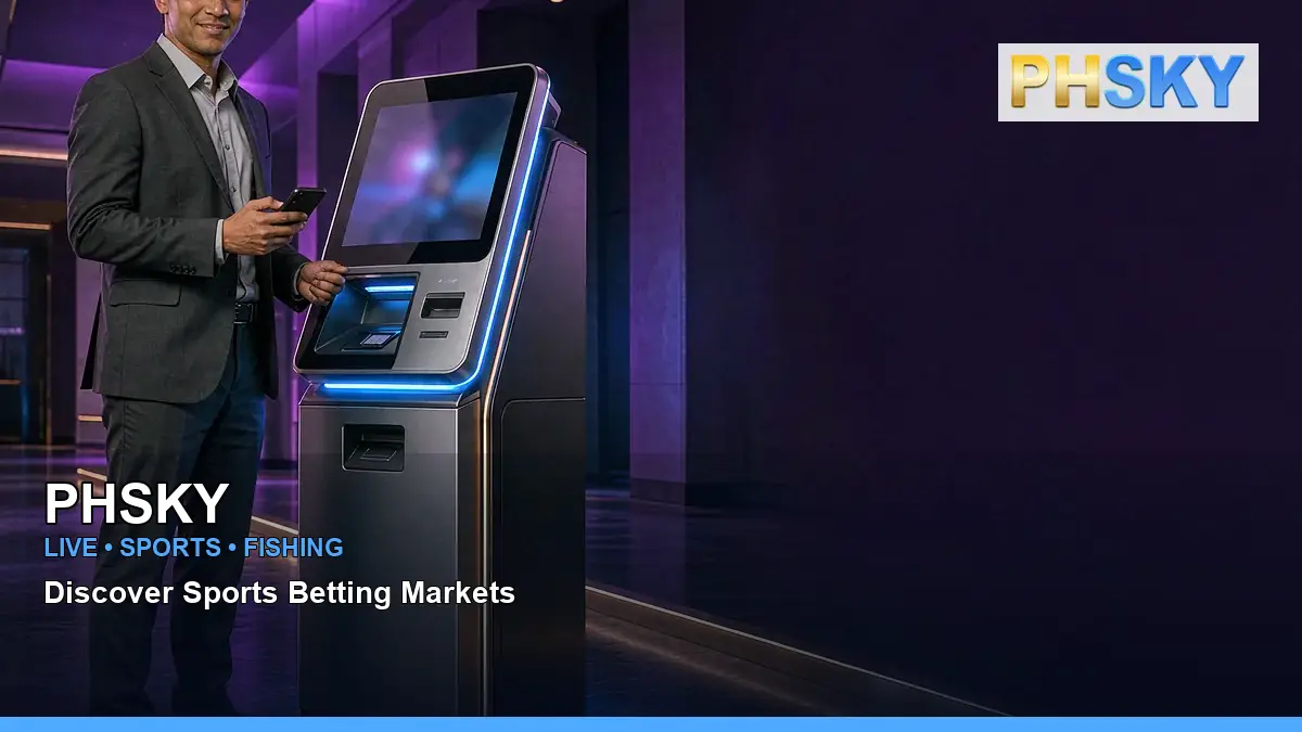 PHSKY casino payment methods featuring a Philippine casino game interface with a scan concept composition