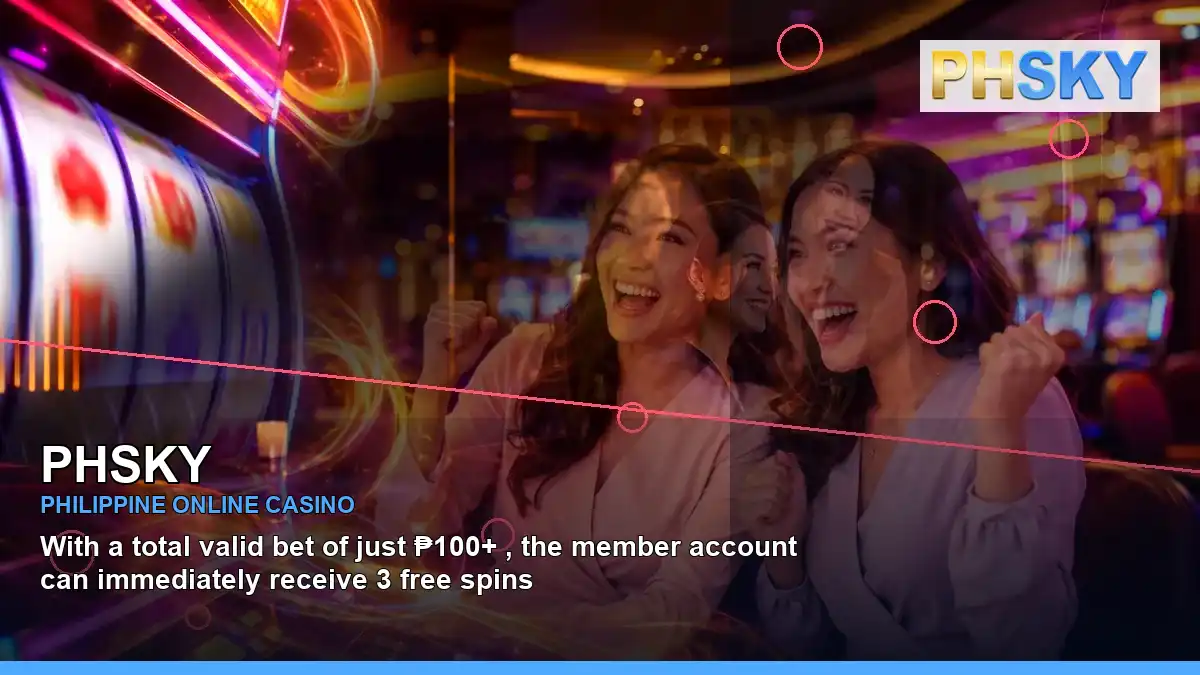 PHSKY fruit reels online slot games featuring an adult Filipina casino host with a right-diagonal composition