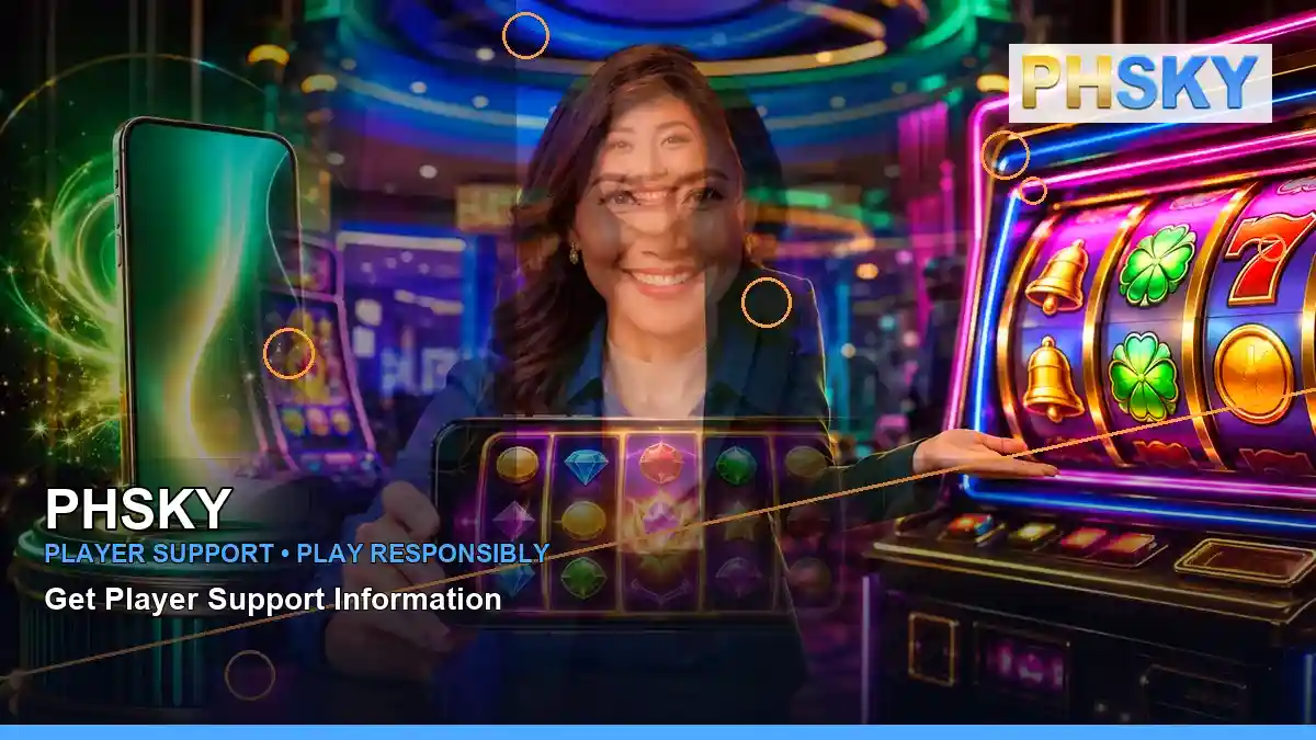 PHSKY adventure online slot games featuring an adult Filipina casino host with a right close-up composition