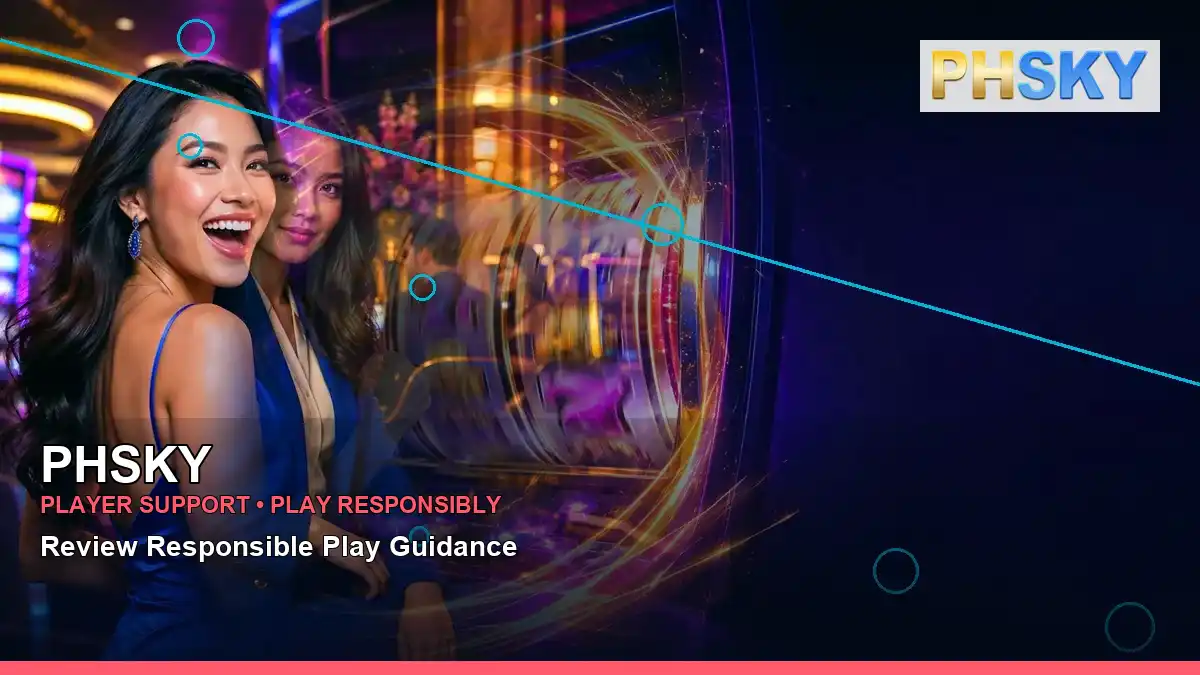 PHSKY high-energy mobile casino first deposit rewards in a left-framed layout for Philippine players